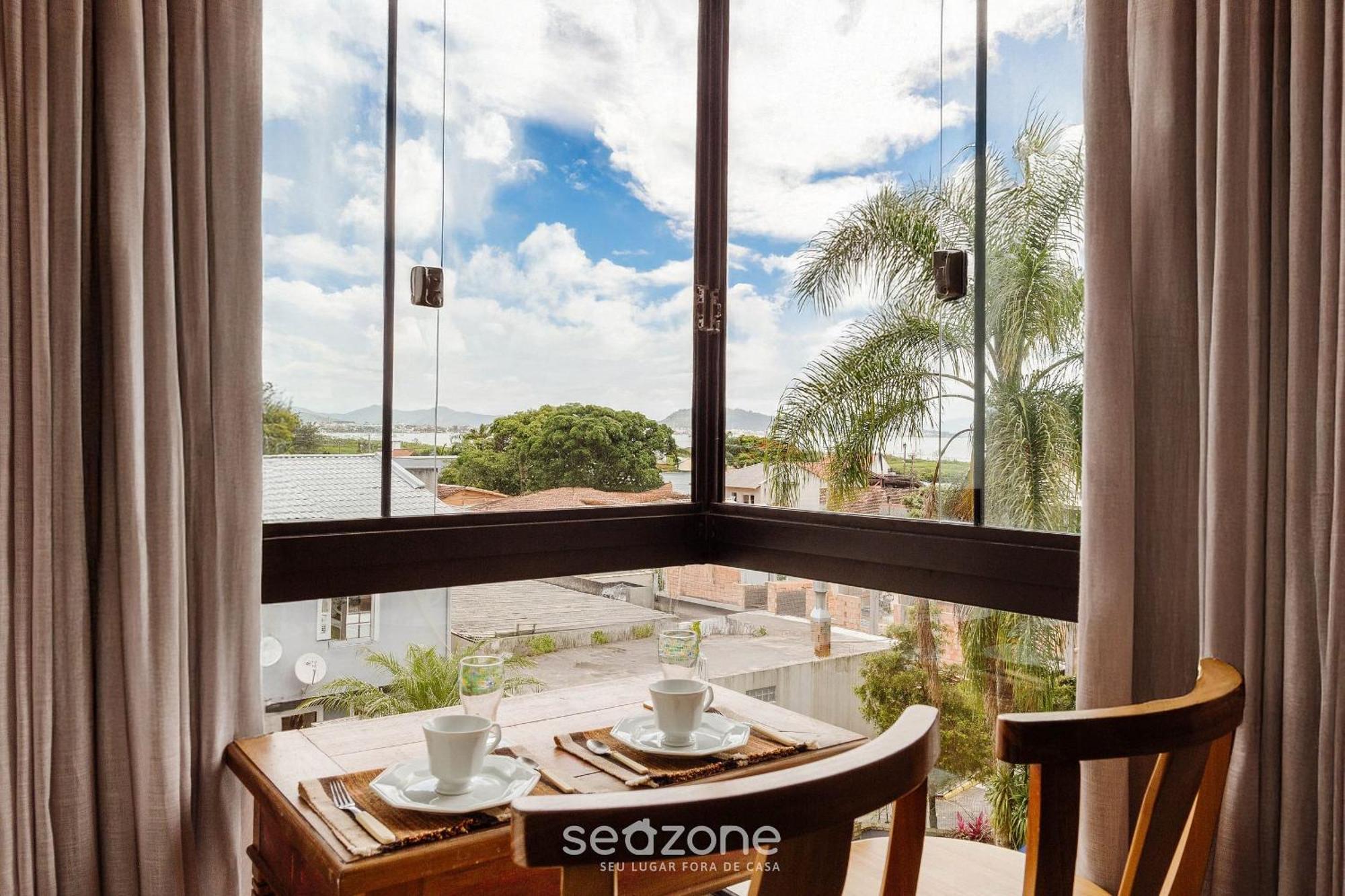 Apto Com Varanda E Vista Mar Em Floripa | Gvm133 Florianópolis Exterior foto